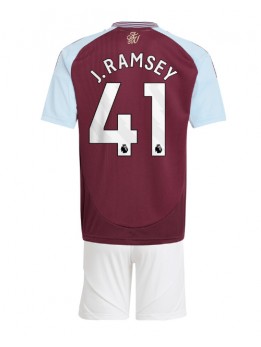 Aston Villa Jacob Ramsey #41 Replika Hemmakläder Barn 2024-25 Kortärmad (+ byxor)